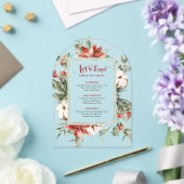 Fest Weihnachtsmenü Weihnachtsrahmen Acryleinladungen (Insitu (Hochzeit))