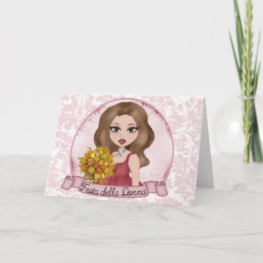 Festa della Donna-Karte Feiertagskarte (Vorderseite)
