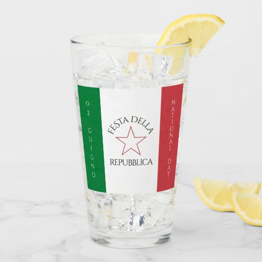 Festa della Repubblica - Nationalfeiertag Italiens Glas (Rückseite Ice)