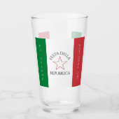 Festa della Repubblica - Nationalfeiertag Italiens Glas (Vorderseite)