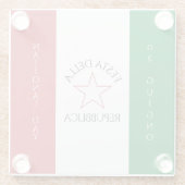 Festa della Repubblica - Nationalfeiertag Italiens Glasuntersetzer (Rückseite)