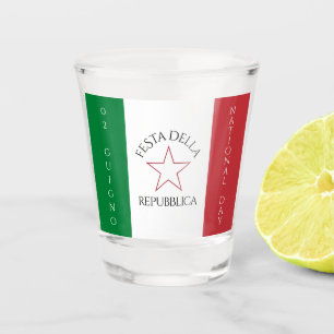 Festa della Repubblica - Nationalfeiertag Italiens Schnapsglas