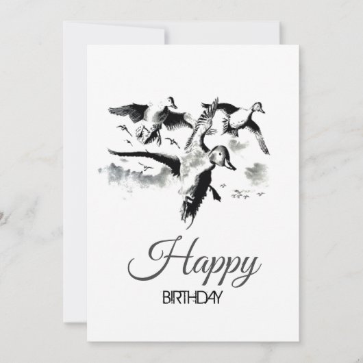 FESTA DI COMPLEANNO del cacciatore d'anatre Einladung (Vorderseite)