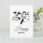 FESTA DI COMPLEANNO del cacciatore d'anatre Einladung (Stehend Vorderseite)