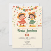 Festa Junina brasilianisches Party Einladung (Vorderseite)