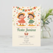 Festa Junina brasilianisches Party Einladung (Stehend Vorderseite)