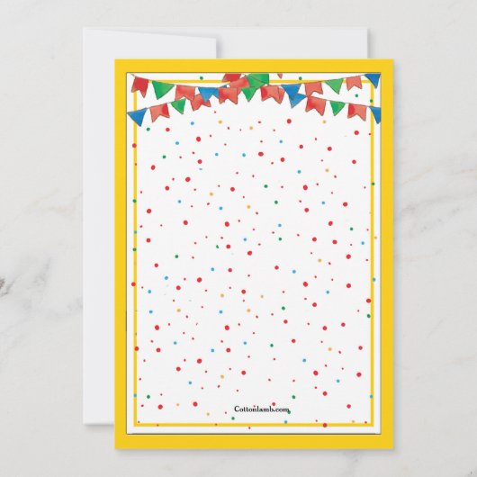 Festa Junina Einladung (Rückseite)