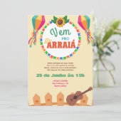 Festa Junina Einladung (Stehend Vorderseite)