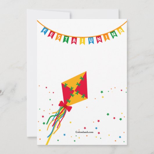 Festa Junina Elements Einladung (Rückseite)