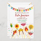 Festa Junina Elements Einladung (Vorne/Hinten)