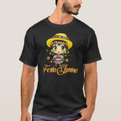 Festa Junina Niedlich Farm Girl T-Shirt (Vorderseite)