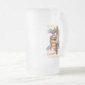 Festa Junina, Rio de Janeiro, Brasilien, Mattglas Bierglas (VorderseiteRechts)