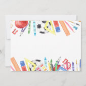 Festakt für den Abschluss in der Vorschule Einladu Ankündigung (Rückseite)