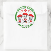 Festayres Club Runder Aufkleber (Tasche)