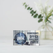 Festbaum, Weihnachts-Ticket für das Weihnachtsfest Begleitkarte (Stehend Vorderseite)