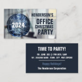 Festbaum, Weihnachts-Ticket für das Weihnachtsfest Begleitkarte (Vorne/Hinten)