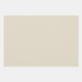 Festbein-Beige Geschenkpapier Set (Vorderseite)