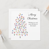 Festbeleuchtung Karte (Vorderseite/Rückseite Beispiel)