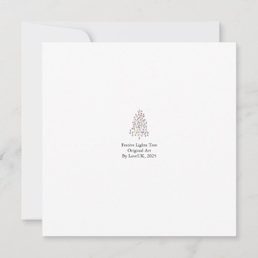 Festbeleuchtung Karte (Rückseite)