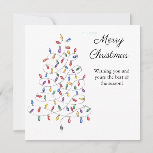 Festbeleuchtung Karte (Vorderseite)