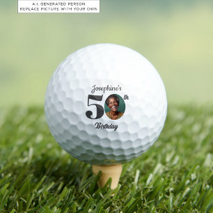 Feste 50. Geburtstagsfeier Foto Golfball