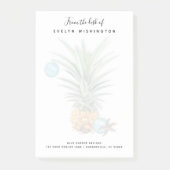 Feste Ananas Business Desk Post-it Klebezettel (Vorderseite)