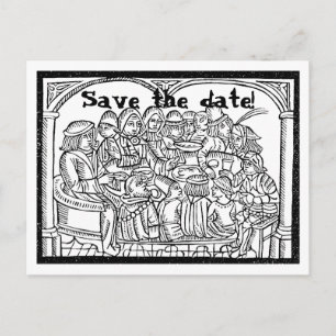 Feste - anpassbare Save the Date Postkarte