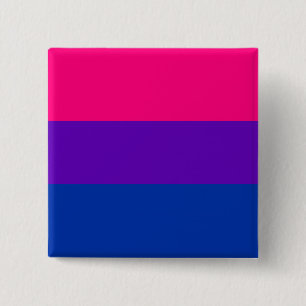 Feste bisexuelle Stolz-Flagge Button