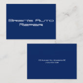 Feste blaue berufliche Geschäfts-Karten Visitenkarte (Vorne/Hinten)