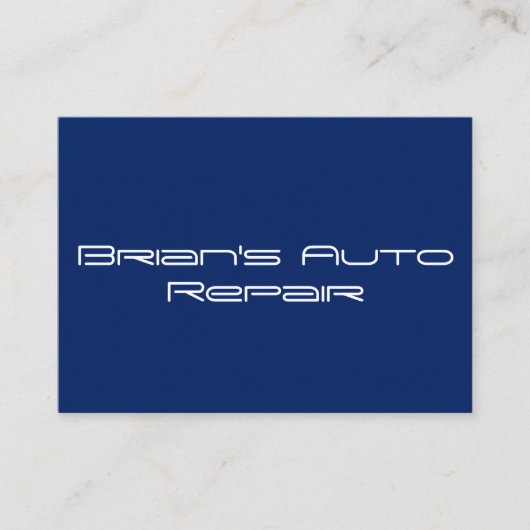 Feste blaue berufliche Geschäfts-Karten Visitenkarte (Vorderseite)