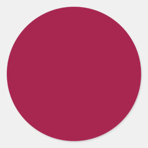 Feste Burgundy Hintergrundfarbe Runder Aufkleber