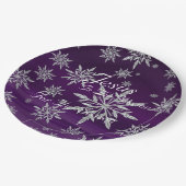 Feste Christliche Lila Teller (Schrägansicht)