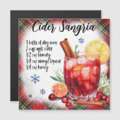 Feste Cider Sangria Magnetrezeptkarte Magnetkarte (Vorne/Hinten)
