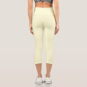 Feste Creme Capri Leggings (Rückseite)