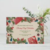 Feste Einladungen zum Boxtag (Stehend Vorderseite)