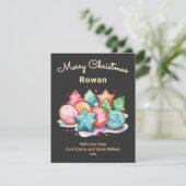 Feste Eiskekse Personalisiert Frohe Weihnachten (Stehend Vorderseite)