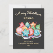 Feste Eiskekse Personalisiert Frohe Weihnachten (Vorderseite)