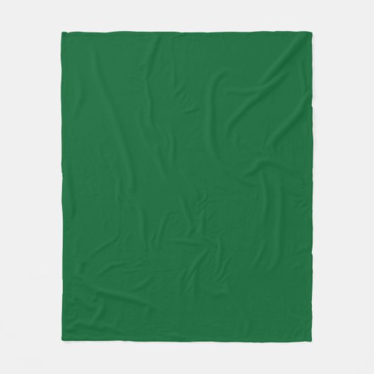 Feste Farbe: grün Fleecedecke (Vorderseite)