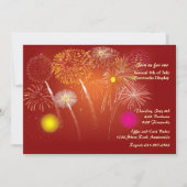 Feste Feuerwerkskörper Einladung (Vorderseite)