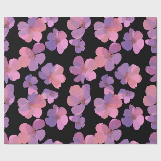 Feste Florale Frühlingsgeschenkverpackung Geschenkpapier (Saum)