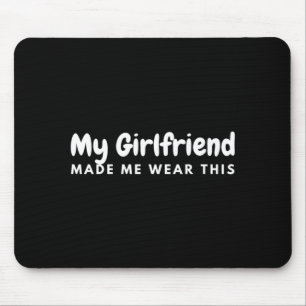 Feste Freund-Matching-Outfits, die mein Freund mic Mousepad