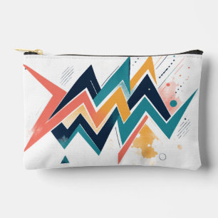 Feste geometrische Zick-Zack-Accessoire-Tasche Zubehörtasche