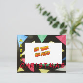 Feste Gläser Weihnachten HINZUFÜGEN IHR FOTO Postk Postkarte (Stehend Vorderseite)