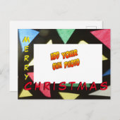 Feste Gläser Weihnachten HINZUFÜGEN IHR FOTO Postk Postkarte (Vorne/Hinten)