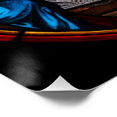 Feste Glaskunst Letztes Abendessen Poster (Ecke)