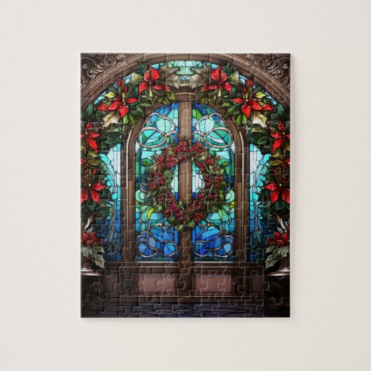 Feste Glastür Puzzle (Vertikal)