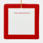 Feste Gnome fügen Namen hinzu Keramikornament (Rückseite)