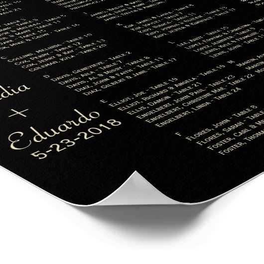 Feste Laternen mit Pastellschwarz und Aprikose Poster (Ecke)