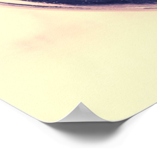 Feste Liebe in Herzform an einem Seil befestigt Poster (Ecke)