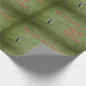 Feste Linie | Stelzvögel | Fliegenfischen Geschenkpapier (Ecke)